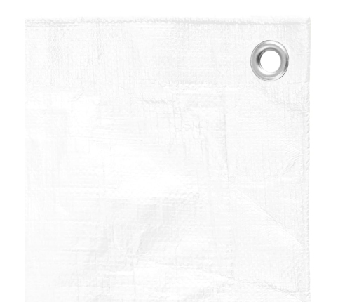 vidaXL brezenta pārklājs, tents, 180 g/m², 3x4 m, balts, HDPE