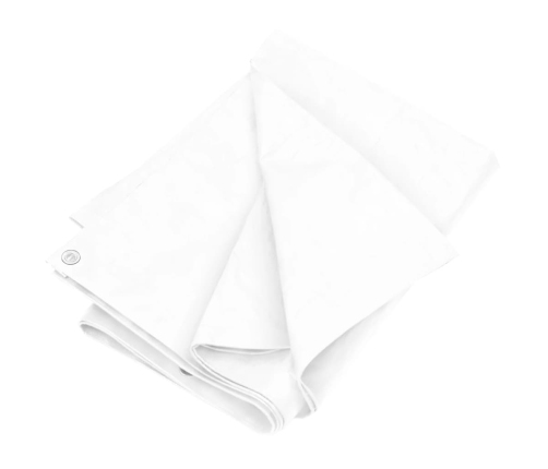 vidaXL brezenta pārklājs, tents, 180 g/m², 6x8 m, balts, HDPE