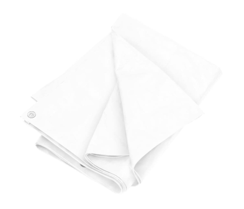 vidaXL brezenta pārklājs, tents, 180 g/m², 8x10 m, balts, HDPE