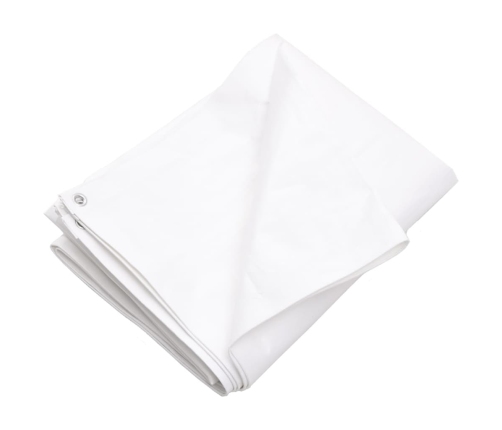 vidaXL brezenta pārklājs, 260 g/m², 6x10 m, balts, HDPE