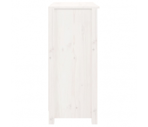 vidaXL kumode, balta, 70x35x80 cm, priedes masīvkoks