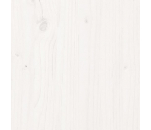 vidaXL kumode, balta, 70x35x80 cm, priedes masīvkoks