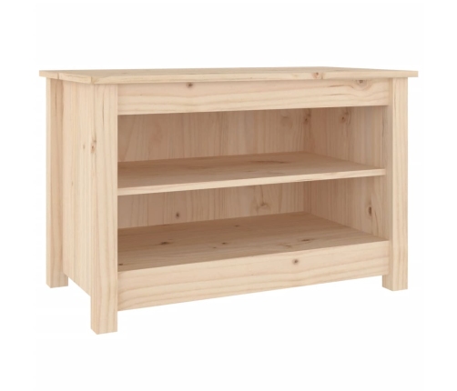 vidaXL apavu plaukts/soliņš, 70x38x45,5 cm, priedes masīvkoks