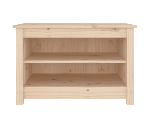 vidaXL apavu plaukts/soliņš, 70x38x45,5 cm, priedes masīvkoks