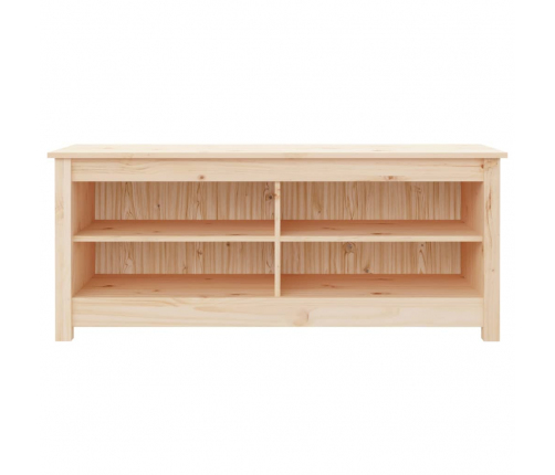 vidaXL apavu plaukts, 110x38x45,5 cm, priedes masīvkoks