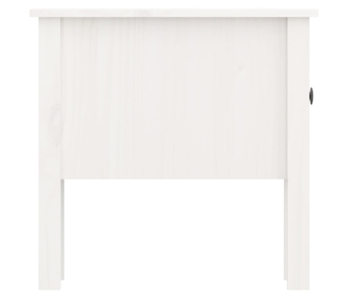 vidaXL galdiņi, 2 gab., balti, 50x50x49 cm, priedes masīvkoks