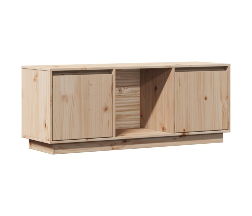 vidaXL TV skapītis, 110,5x35x44 cm, priedes masīvkoks