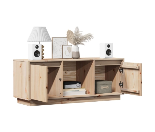 vidaXL TV skapītis, 110,5x35x44 cm, priedes masīvkoks