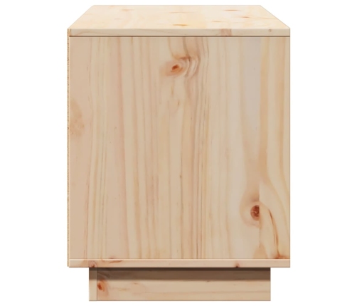 vidaXL TV skapītis, 110,5x35x44 cm, priedes masīvkoks