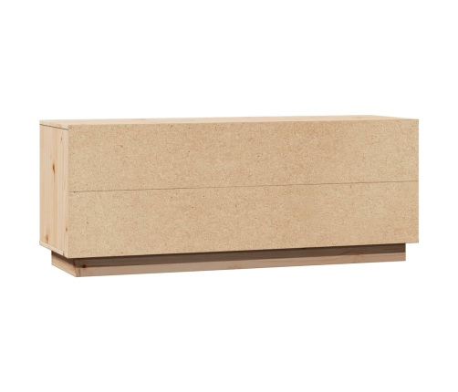 vidaXL TV skapītis, 110,5x35x44 cm, priedes masīvkoks