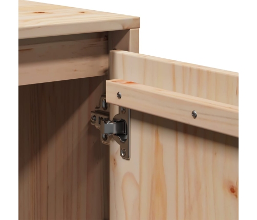 vidaXL TV skapītis, 110,5x35x44 cm, priedes masīvkoks