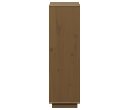 vidaXL augstais skapītis, medus brūns, 110,5x35x117 cm, priedes koks