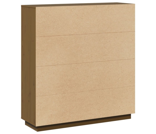 vidaXL augstais skapītis, medus brūns, 110,5x35x117 cm, priedes koks