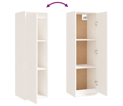 vidaXL TV skapīši, 4 gab., balti, priedes masīvkoks