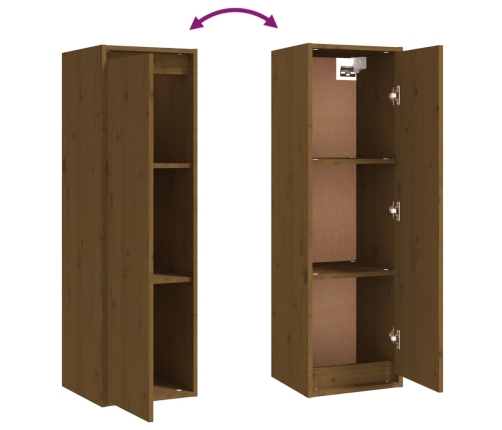 vidaXL naktsskapīši, 4 gab., medus brūni, priedes masīvkoks