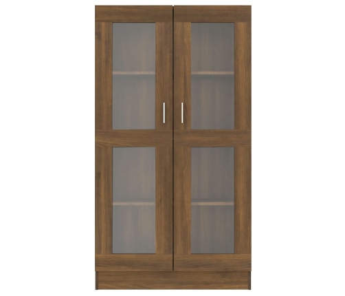 vidaXL vitrīnas skapis, brūna ozola, 82,5x30,5x150cm inženierijas koks