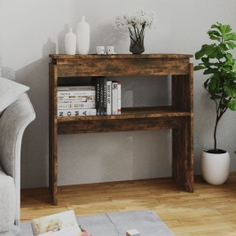 Konsoles Galdiņš, Ozolkoka Krāsa, 80X30X80Cm, Inženierijas Koks Vidaxl