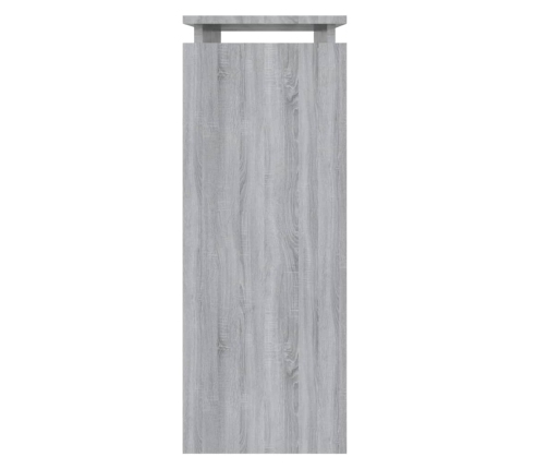 vidaXL konsoles galds, pelēka ozolkoka, 80x30x80 cm, inženierijas koks