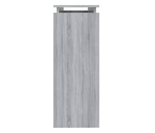 vidaXL konsoles galds, pelēka ozolkoka, 102x30x80cm, inženierijas koks