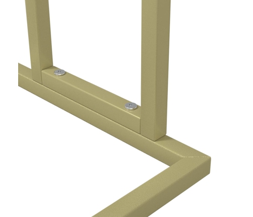 vidaXL dvieļu statīvs, zeltains, 48x24x78,5 cm, dzelzs