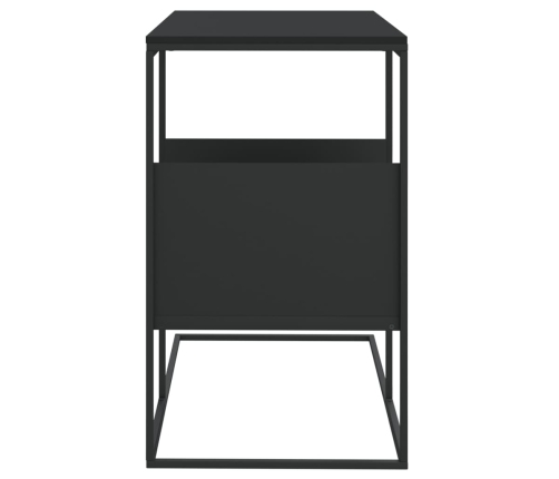 vidaXL galdiņš, melns, 55x36x59,5 cm, inženierijas koks