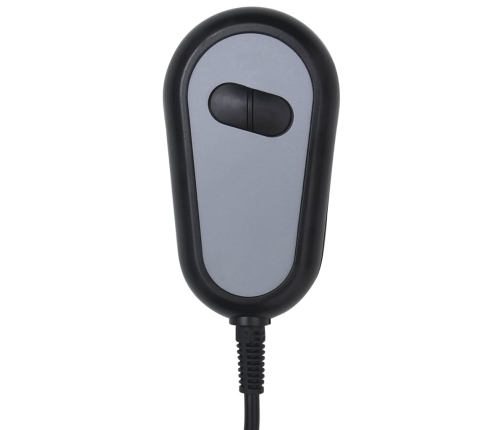 vidaXL elektrisks masāžas krēsls, pelēkbrūns audums