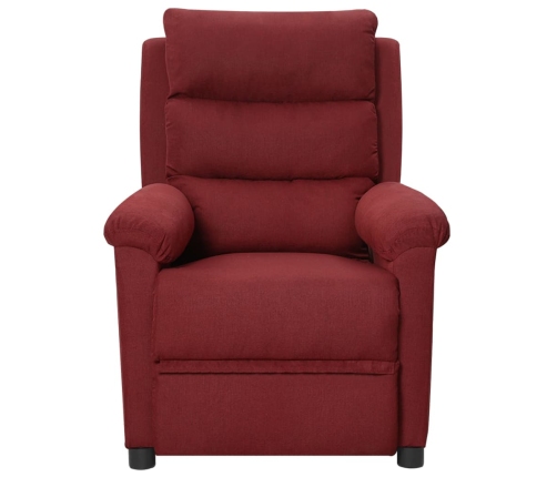 Elektrisks Atpūtas Krēsls, Atgāžams, Vīnsarkans Audums Vidaxl