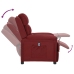 Elektrisks Atpūtas Krēsls, Atgāžams, Vīnsarkans Audums Vidaxl