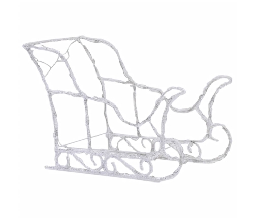 vidaXL Ziemassvētku dekorācija, ziemeļbrieži un kamanas, 320 LED