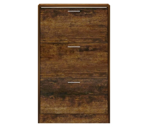 vidaXL apavu plaukts, dūmakains ozols, 63x24x103 cm, inženierijas koks