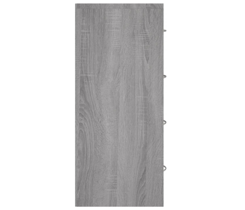 vidaXL kumode ar 4 atvilktnēm, 60x30,5x71 cm, pelēka