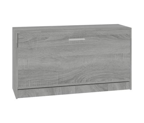 vidaXL apavu plaukts, pelēks, 80x24x45 cm, inženierijas koks