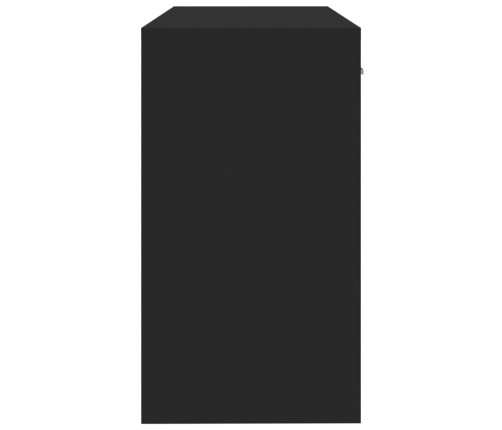 vidaXL rakstāmgalds ar atvilktni un skapīti, melns, 100x40x73 cm