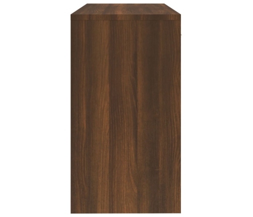 vidaXL rakstāmgalds ar atvilktni, skapīti, brūna ozolkoka, 100x40x73cm