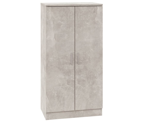 vidaXL apavu plaukts, betona pelēks, 55x35x108 cm, inženierijas koks