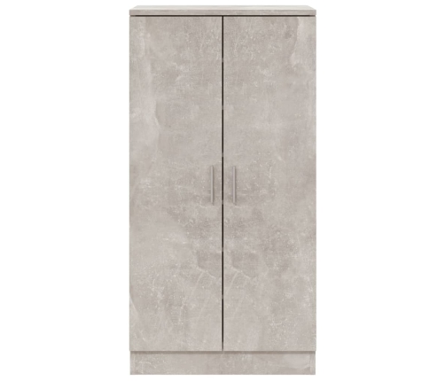 vidaXL apavu plaukts, betona pelēks, 55x35x108 cm, inženierijas koks