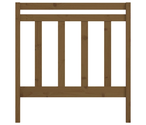 vidaXL gultas galvgalis, medus brūns, 106x4x100 cm, priedes masīvkoks