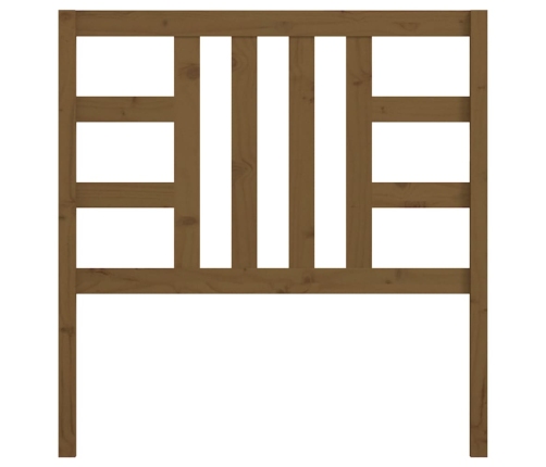 vidaXL gultas galvgalis, medus brūns, 96x4x100 cm, priedes masīvkoks