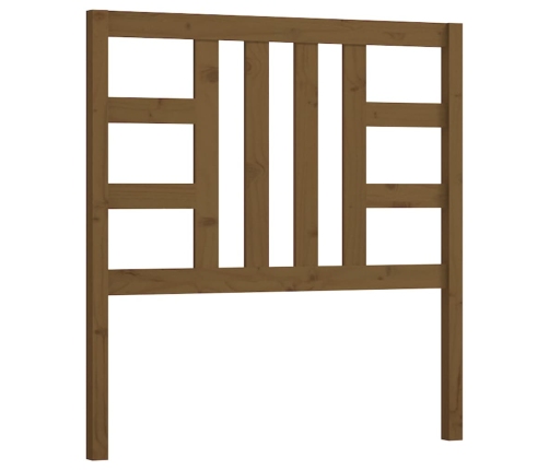 vidaXL gultas galvgalis, medus brūns, 106x4x100 cm, priedes masīvkoks