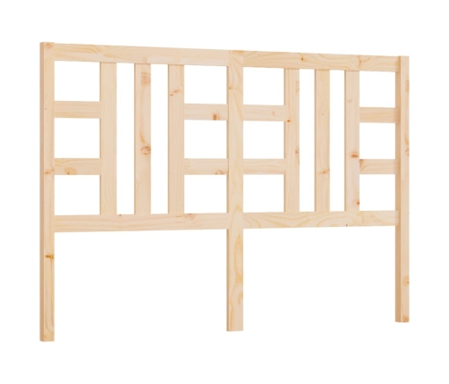 vidaXL gultas galvgalis, 141x4x100 cm, priedes masīvkoks