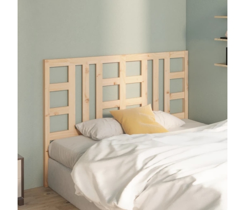 vidaXL gultas galvgalis, 141x4x100 cm, priedes masīvkoks