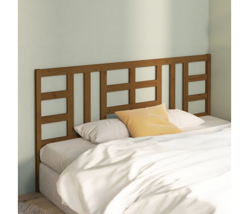 vidaXL gultas galvgalis, medus brūns, 206x4x100 cm, priedes masīvkoks