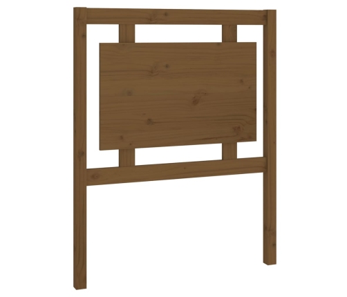 vidaXL gultas galvgalis, medus brūns, 80,5x4x100 cm, priedes masīvkoks