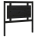 vidaXL gultas galvgalis, melns, 95,5x4x100 cm, priedes masīvkoks