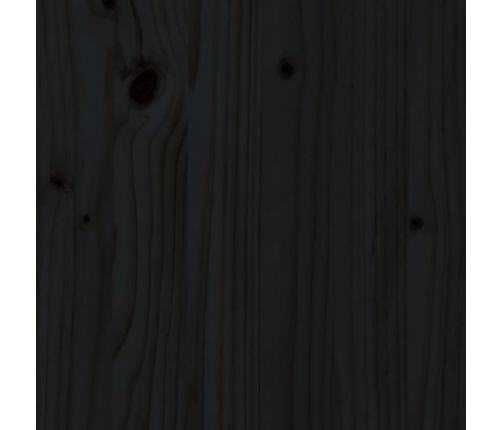 vidaXL gultas galvgalis, melns, 95,5x4x100 cm, priedes masīvkoks