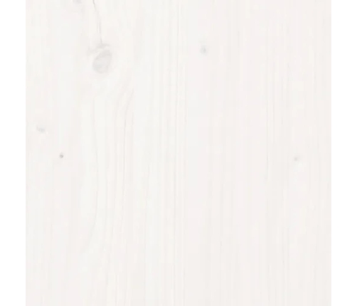 vidaXL gultas galvgalis, balts, 165,5x4x100 cm, priedes masīvkoks