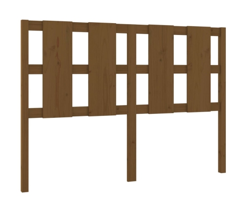 vidaXL gultas galvgalis, brūns, 145,5x4x100 cm, priedes masīvkoks