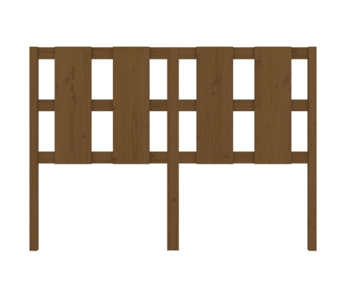 vidaXL gultas galvgalis, brūns, 145,5x4x100 cm, priedes masīvkoks