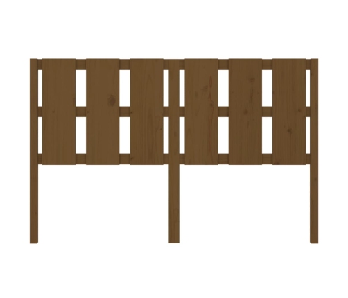 vidaXL gultas galvgalis, brūns, 155,5x4x100 cm, priedes masīvkoks