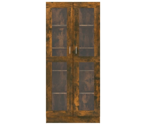 vidaXL vitrīnas skapis, ozolkoka, 82,5x30,5x185,5cm, inženierijas koks